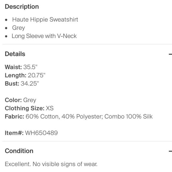 Haute Hippie Sheer Back Sweatshirt - Picture 4 of 4